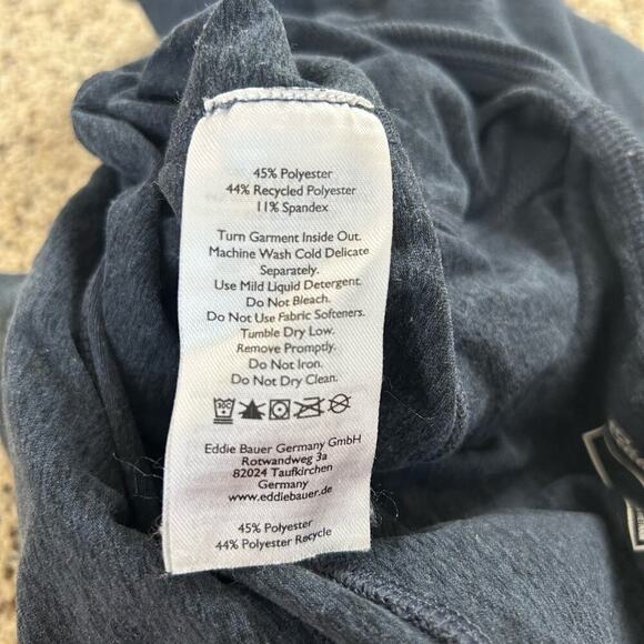 Eddie Bauer Womens Leggings Size Small Heathered Blue Soft Zip Pocket Pull On - Picture 6 of 7